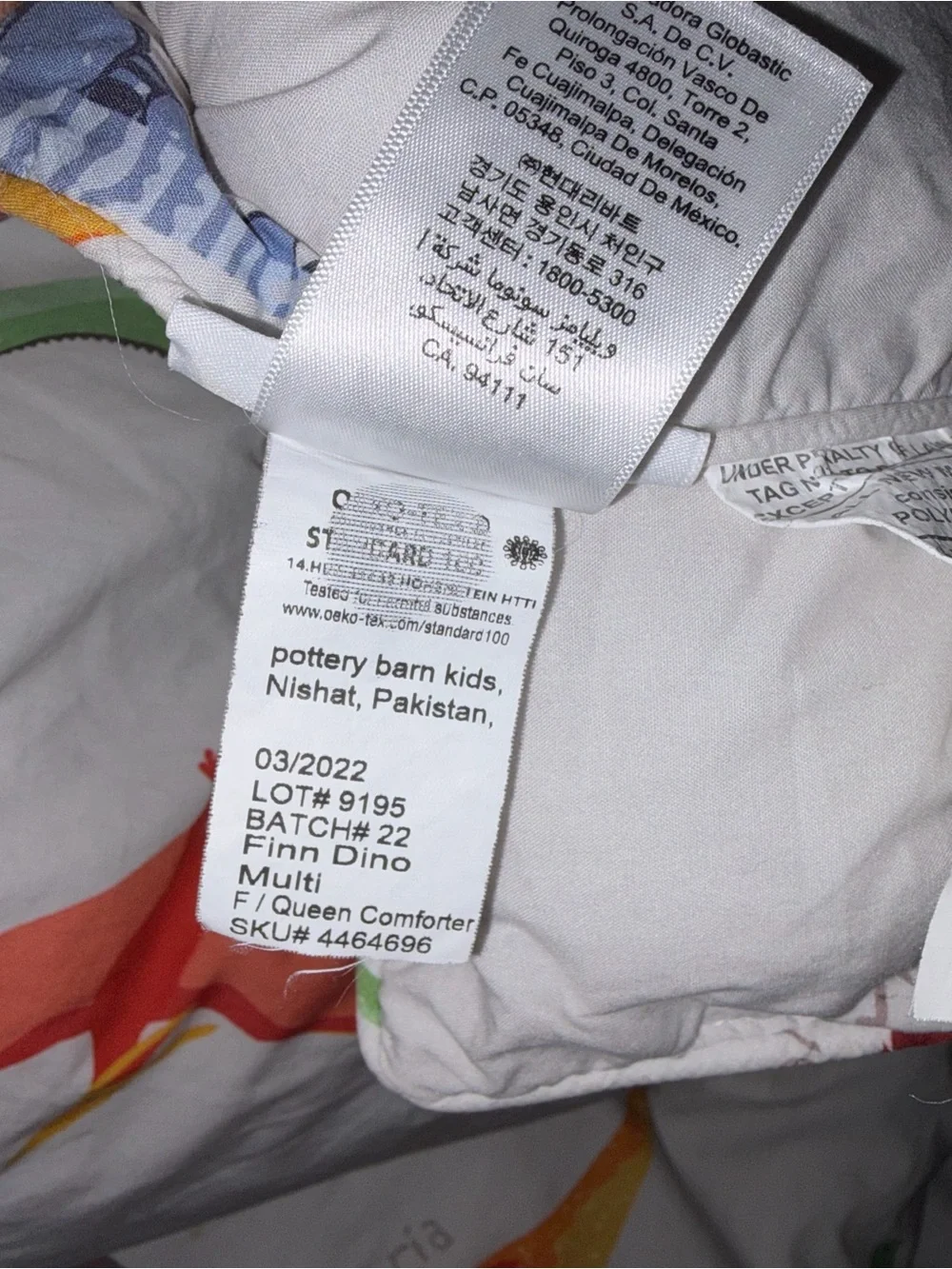 Pottery Barn Dinosaur Comforter